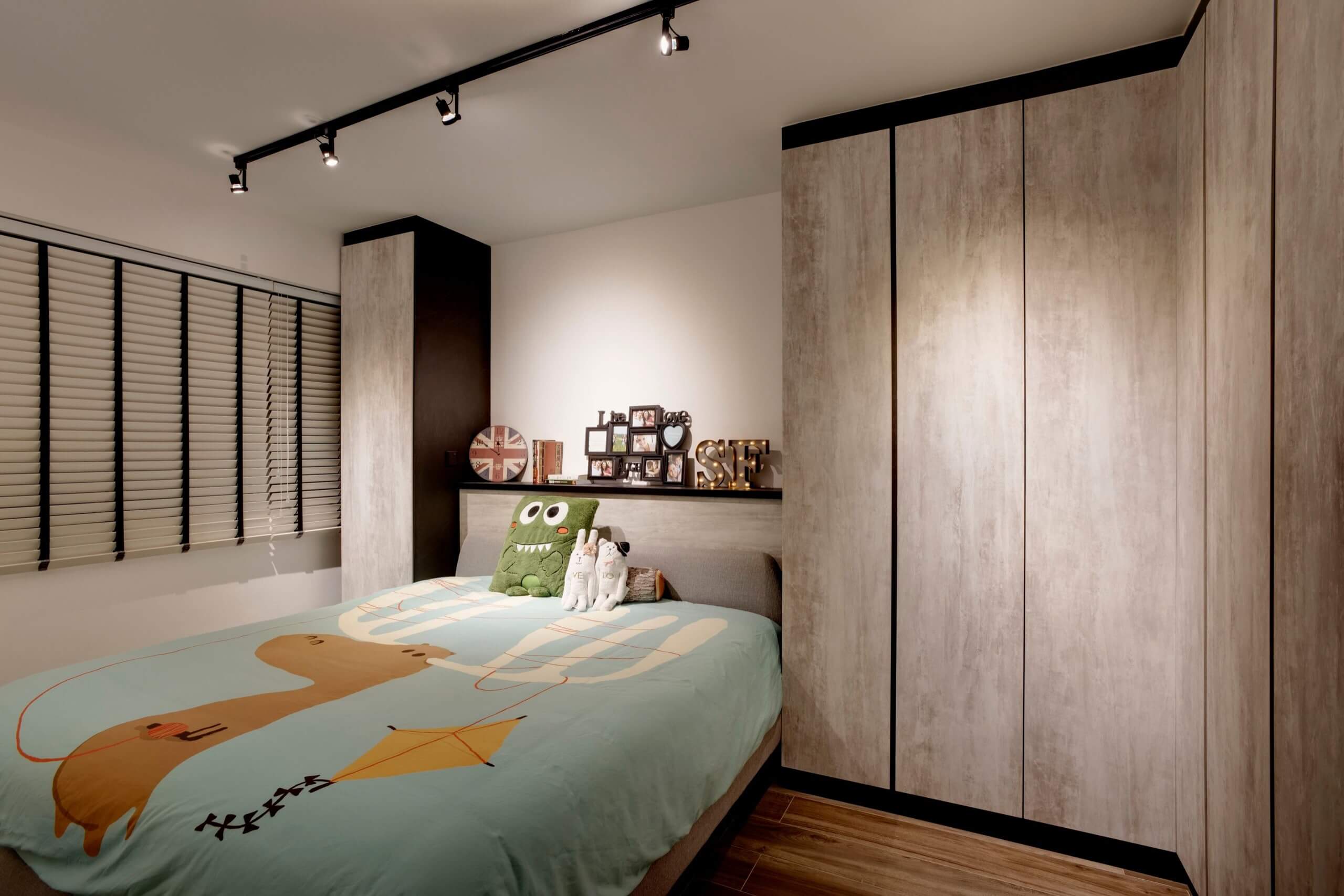 Kids room designed in industrial style