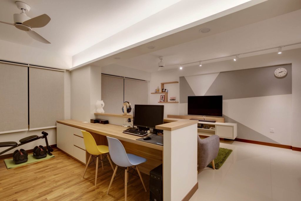 HDB interior design project sensuous simplicity living room design