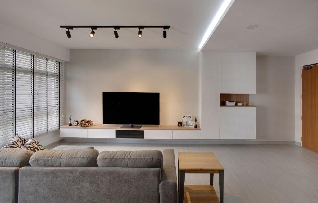 Minimalist Living room HDB Design