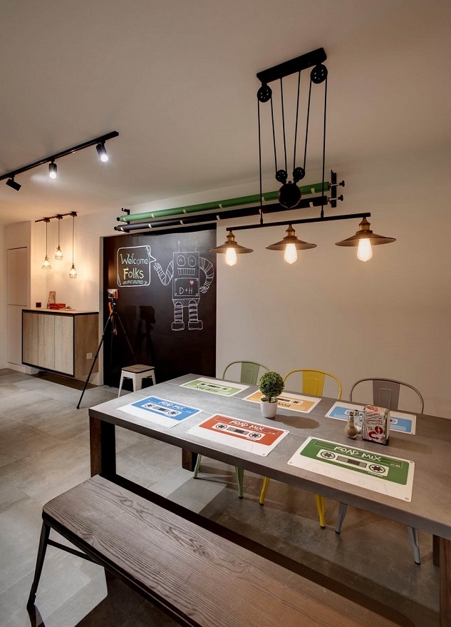 Industrial Interior Design at Fernvale Link, Singapore Swiss Interior Design