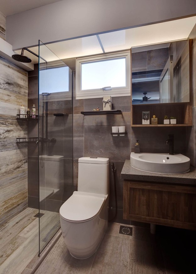 Rustic But Modern Bathroom @ Compassvale