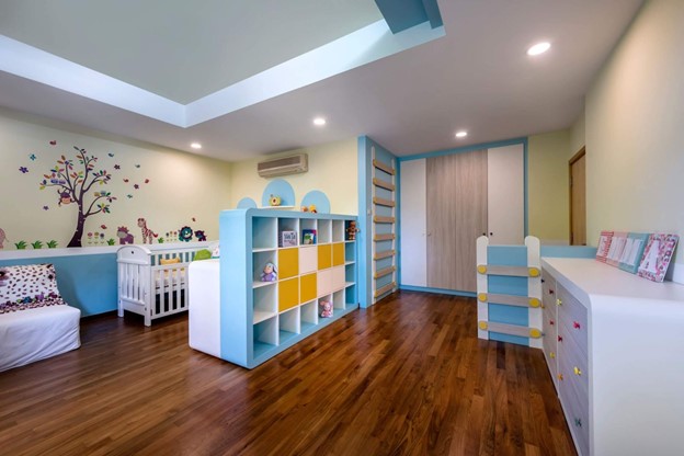 Functional Nursery With Lots Of Storage Space