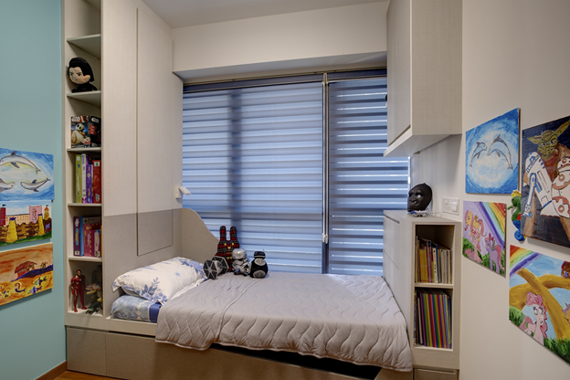 Creative Kids Room with plenty of storage