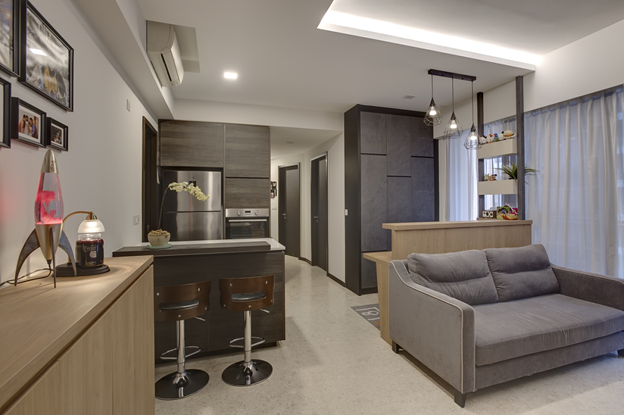 Open Kitchen And Living Room