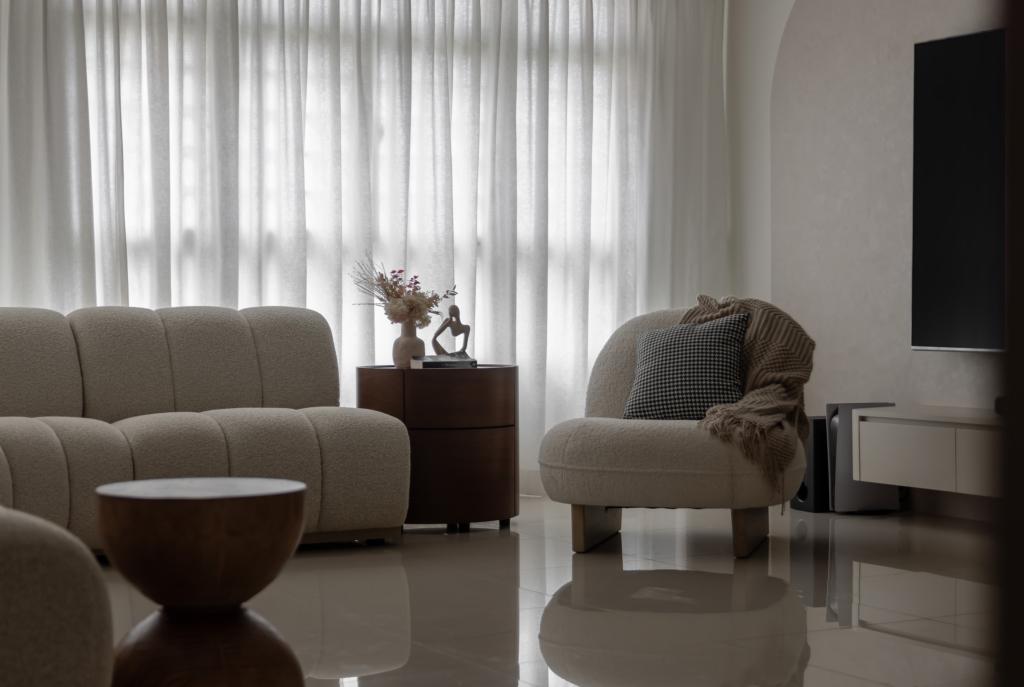 "HDB Design– COZY SCANDI @ ANCHORVALE - 26" - HDB Living Room Design