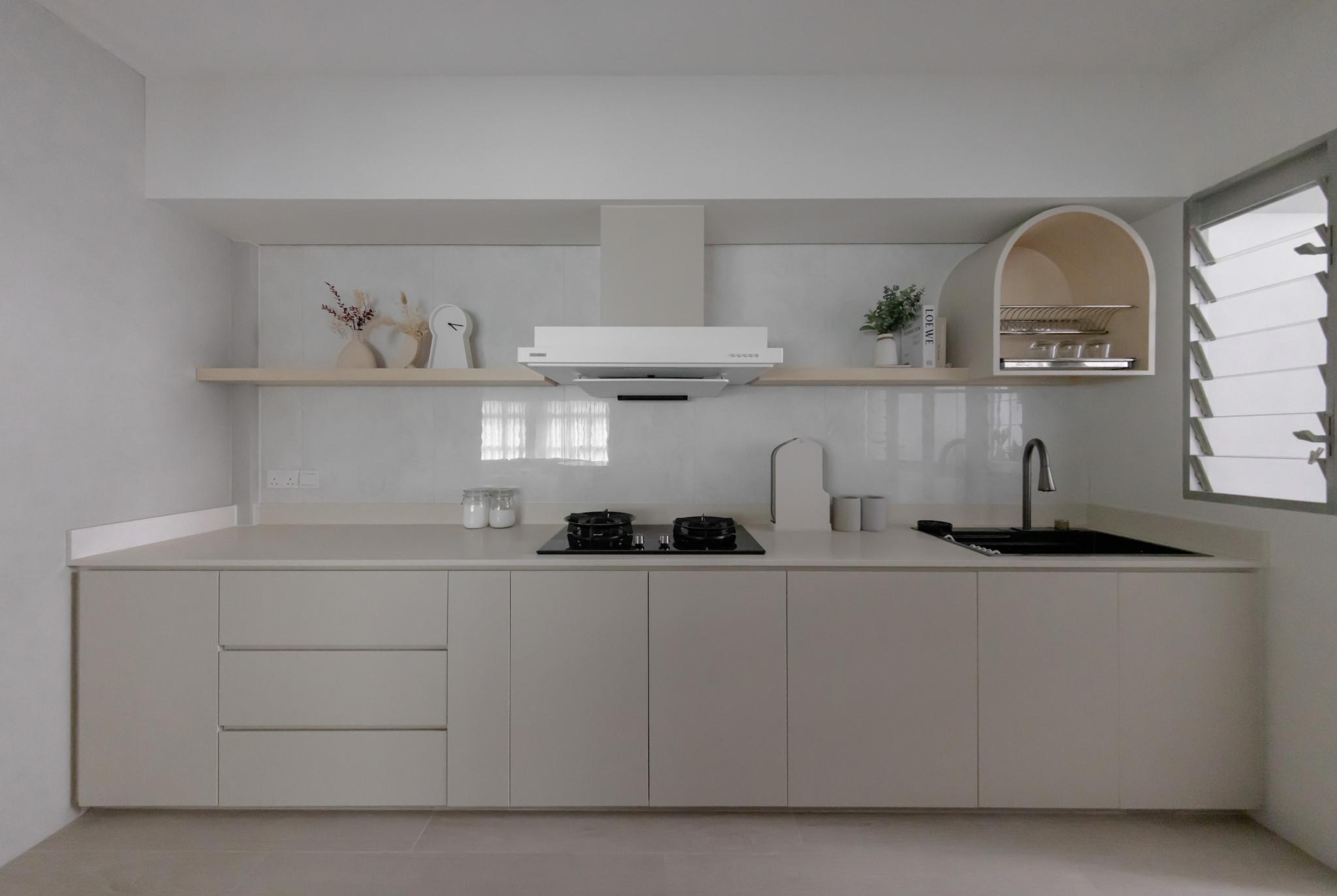 Elegant 3-room HDB Kitchen Design Inspirations in Singapore - Space Factor