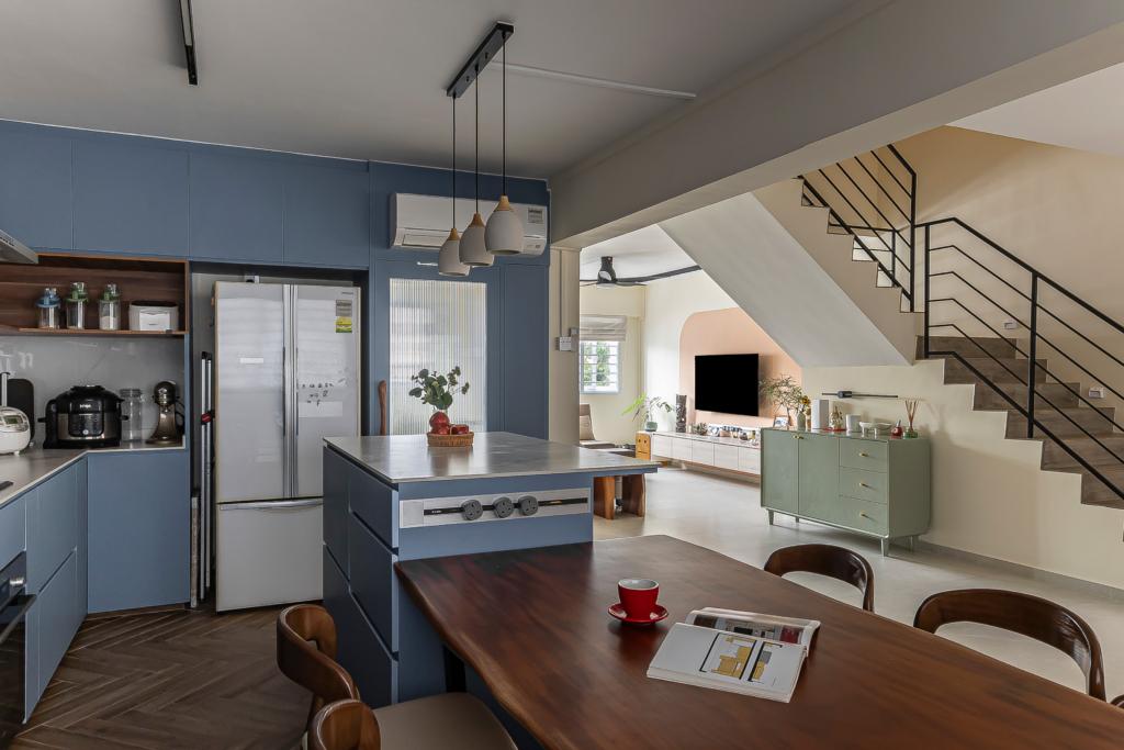 PASTEL HUSH @ HOUGANG - 4-room HDB kitchen design
