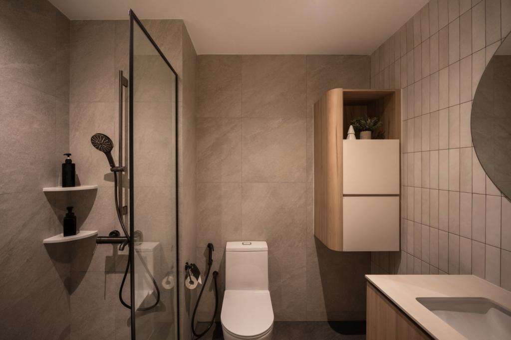 Condo Minimalist Comfort @ Maplewoods Bathroom Interior Design